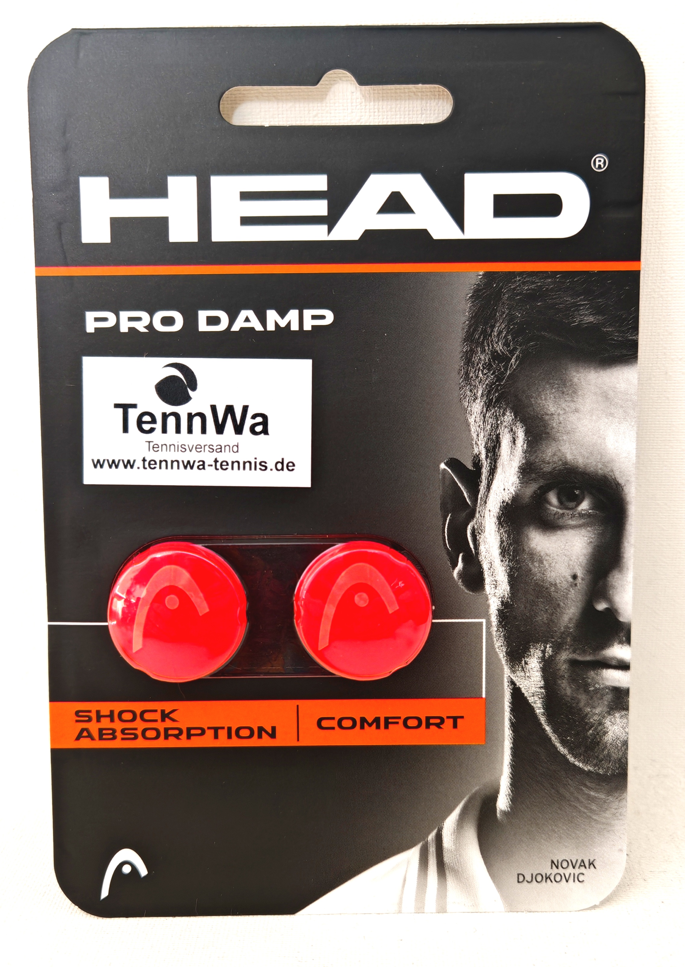 HEAD Pro Damp orangerot (Radical) 2er Pack