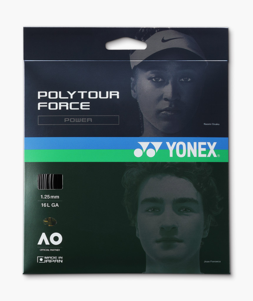 Yonex Poly Tour Force schwarz 1,25mm, 12m