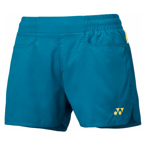 Yonex Damen Short Pants blaugrün/gelb