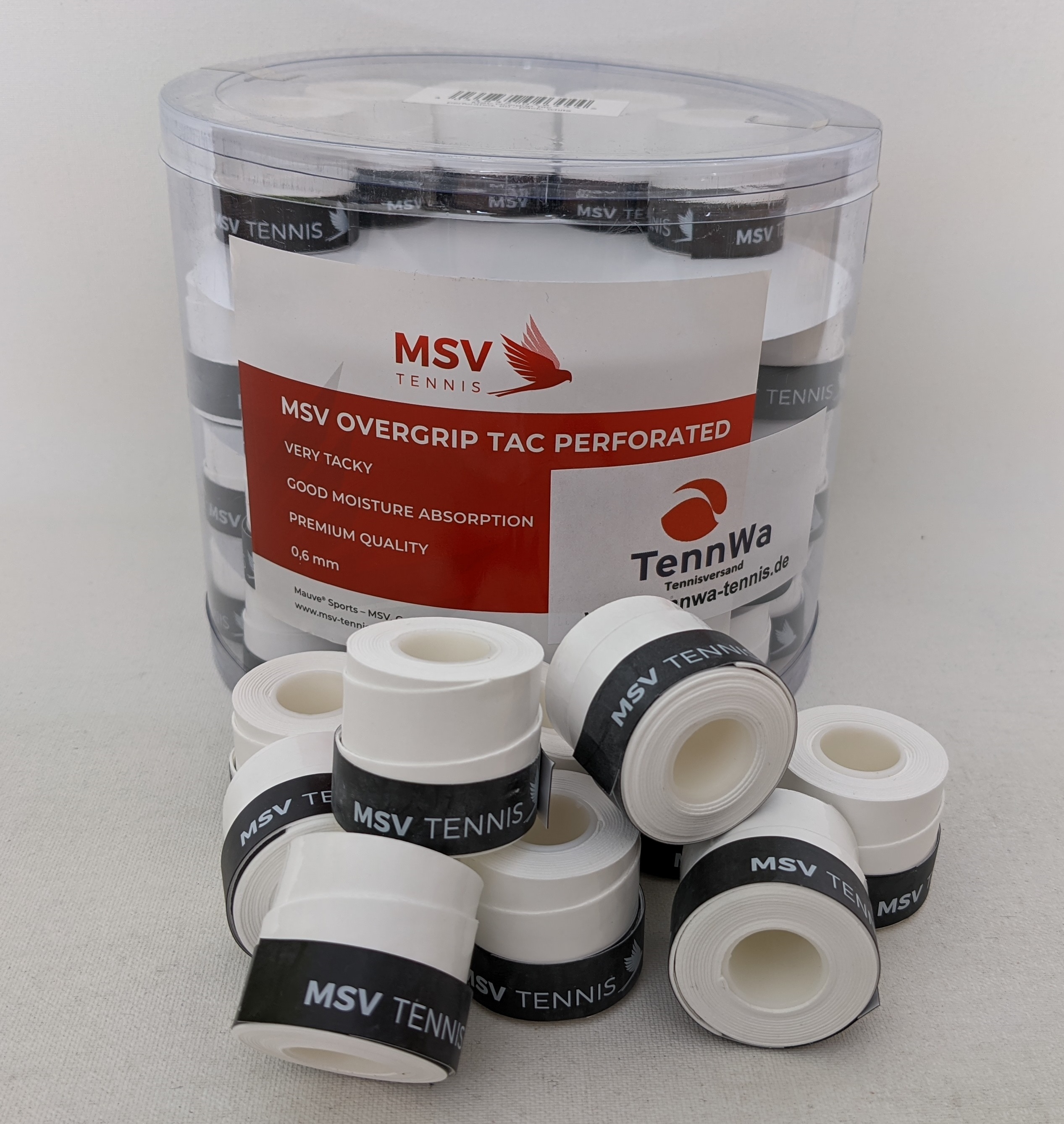 MSV Tac perforated weiß, 20er Pack