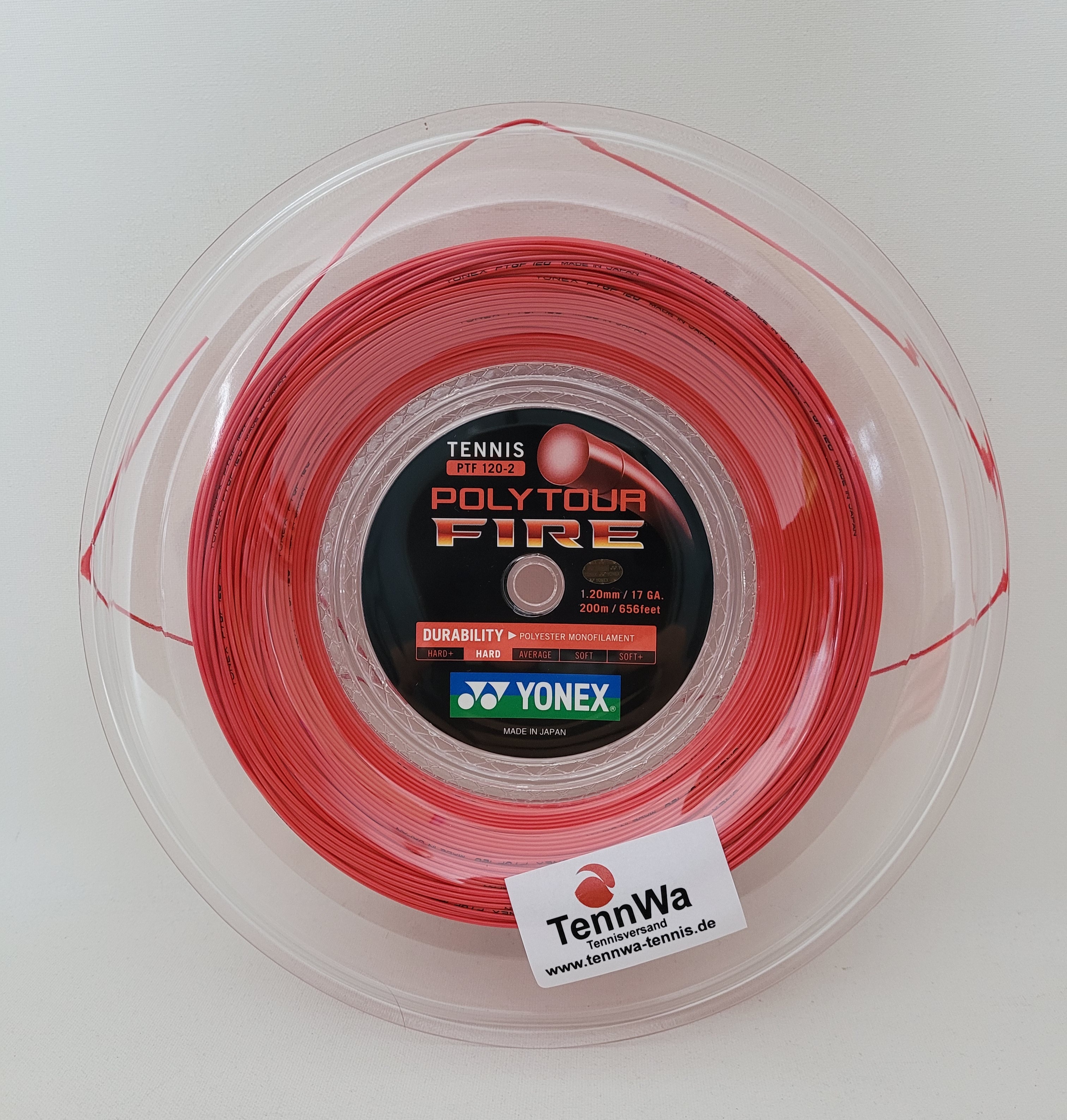 Yonex Poly Tour Fire, rot, 200m