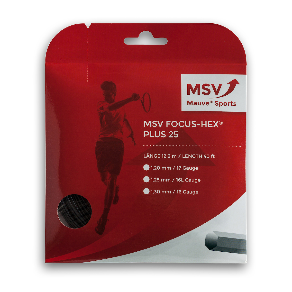 Mauve MSV Focus-Hex Plus 25 schwarz, 12m