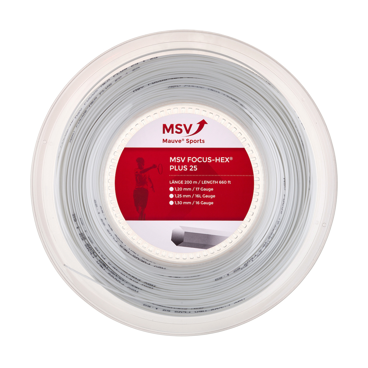Mauve MSV Focus-Hex Plus 25 weiß, 200m