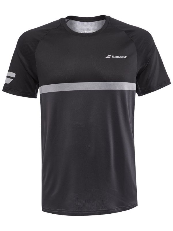 Babolat Compete Crew Neck Tshirt Herren schwarz/grau