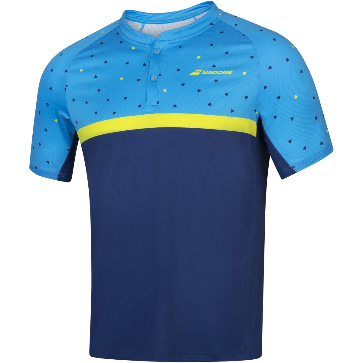 Babolat Compete Polo Herren blau/gelb