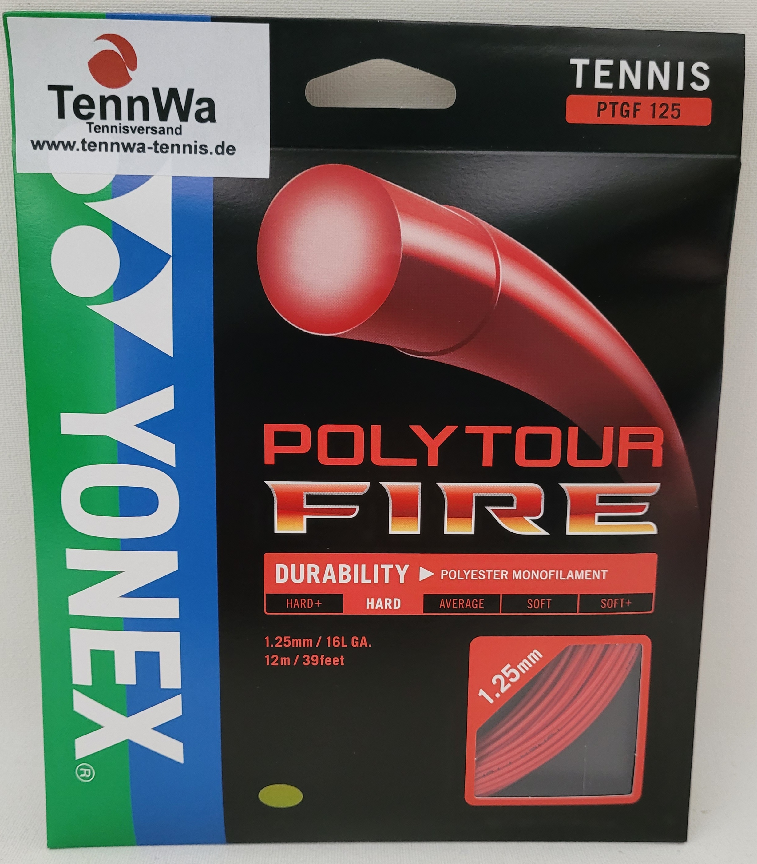 Yonex Poly Tour Fire, rot, 12m