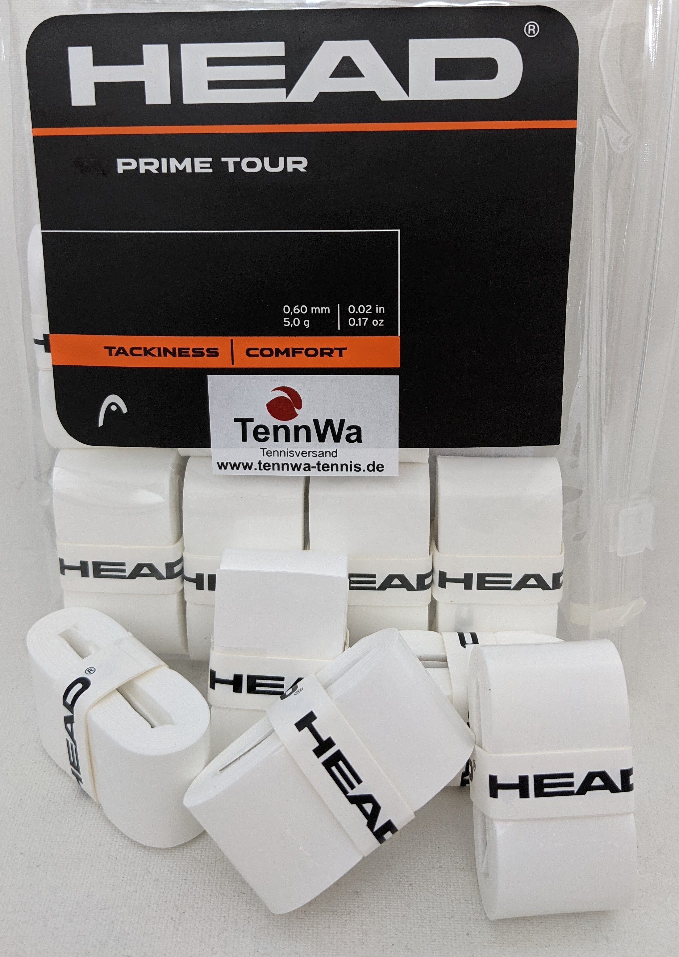 HEAD Prime Tour Grip weiß, 5er Pack