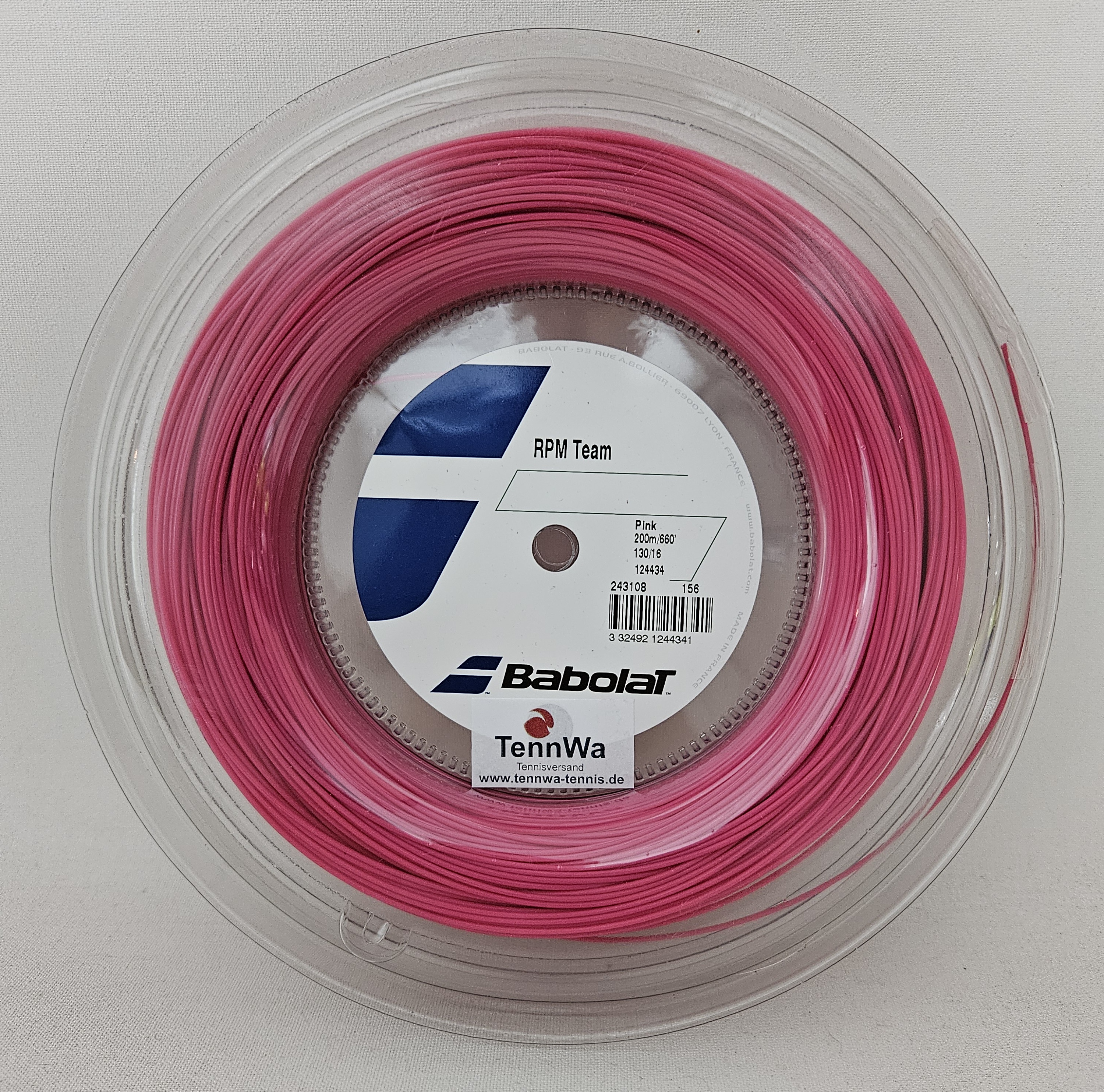 200m Babolat RPM Team Pink, 1,30mm