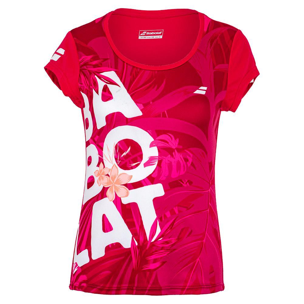 Babolat Damen Exercise Graphic Tee rot