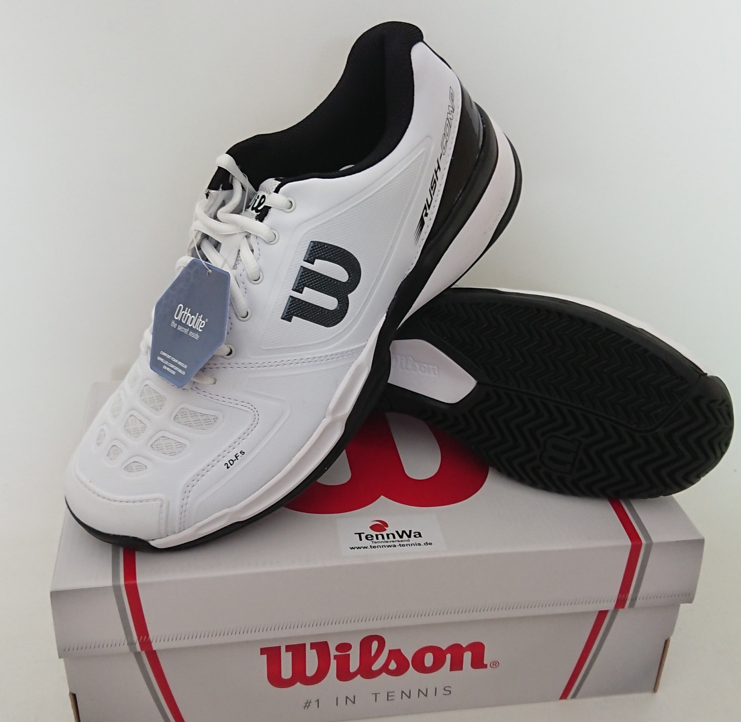 Wilson Rush Comp Men weiß/schwarz