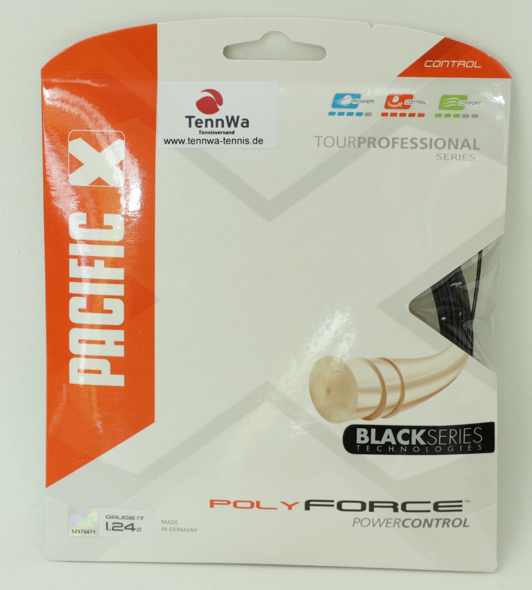 Pacific Poly Force Black 1,24mm, 12,2m