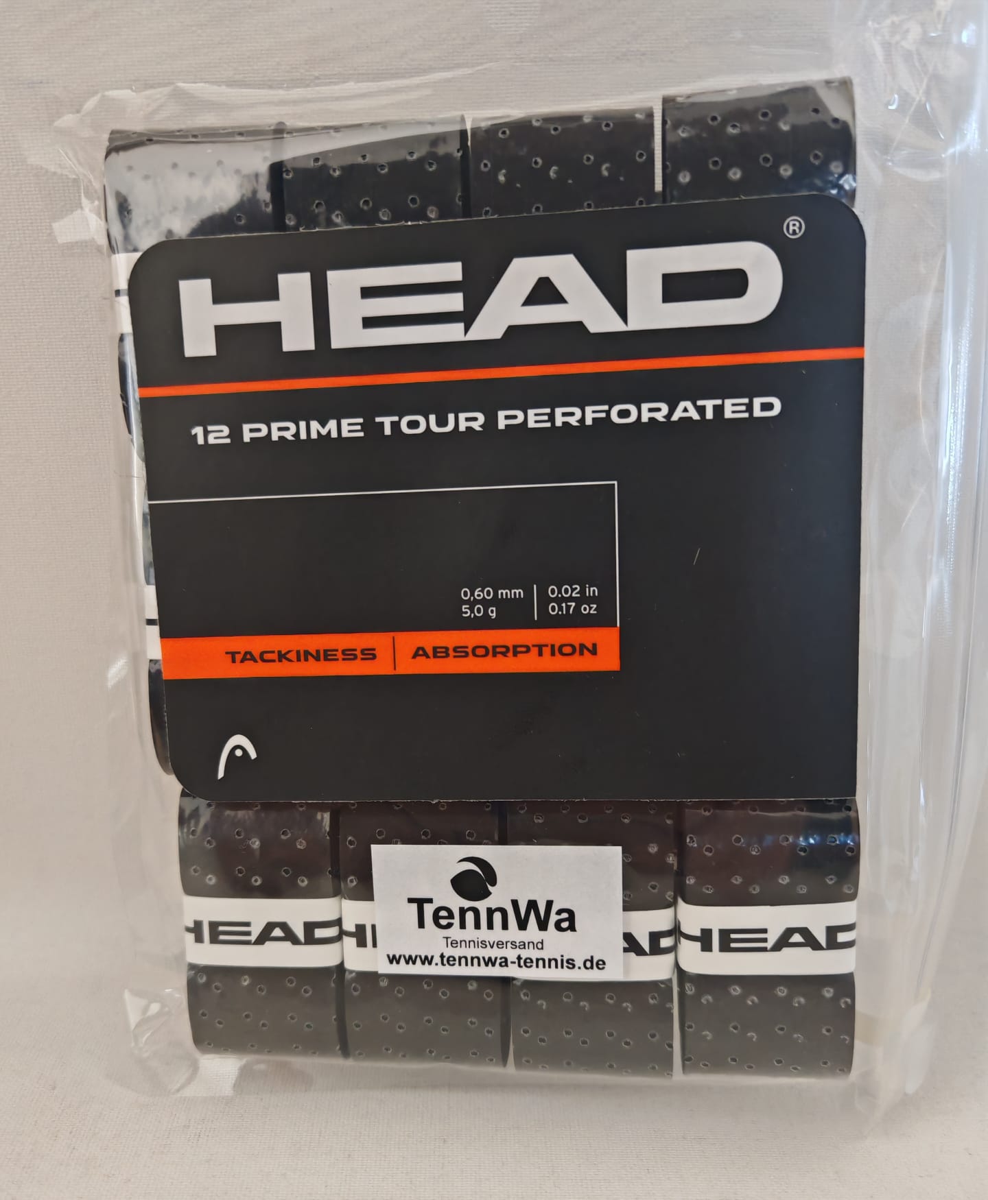 Head Prime Tour Perforated schwarz, 12er 