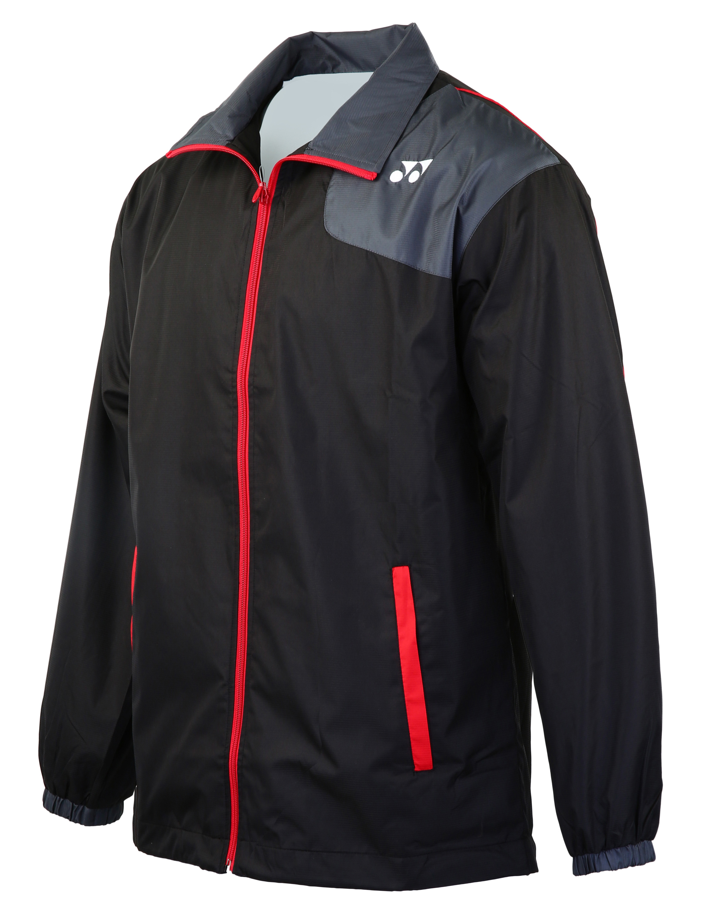 Yonex Herren Traningsjacke schwarz/rot