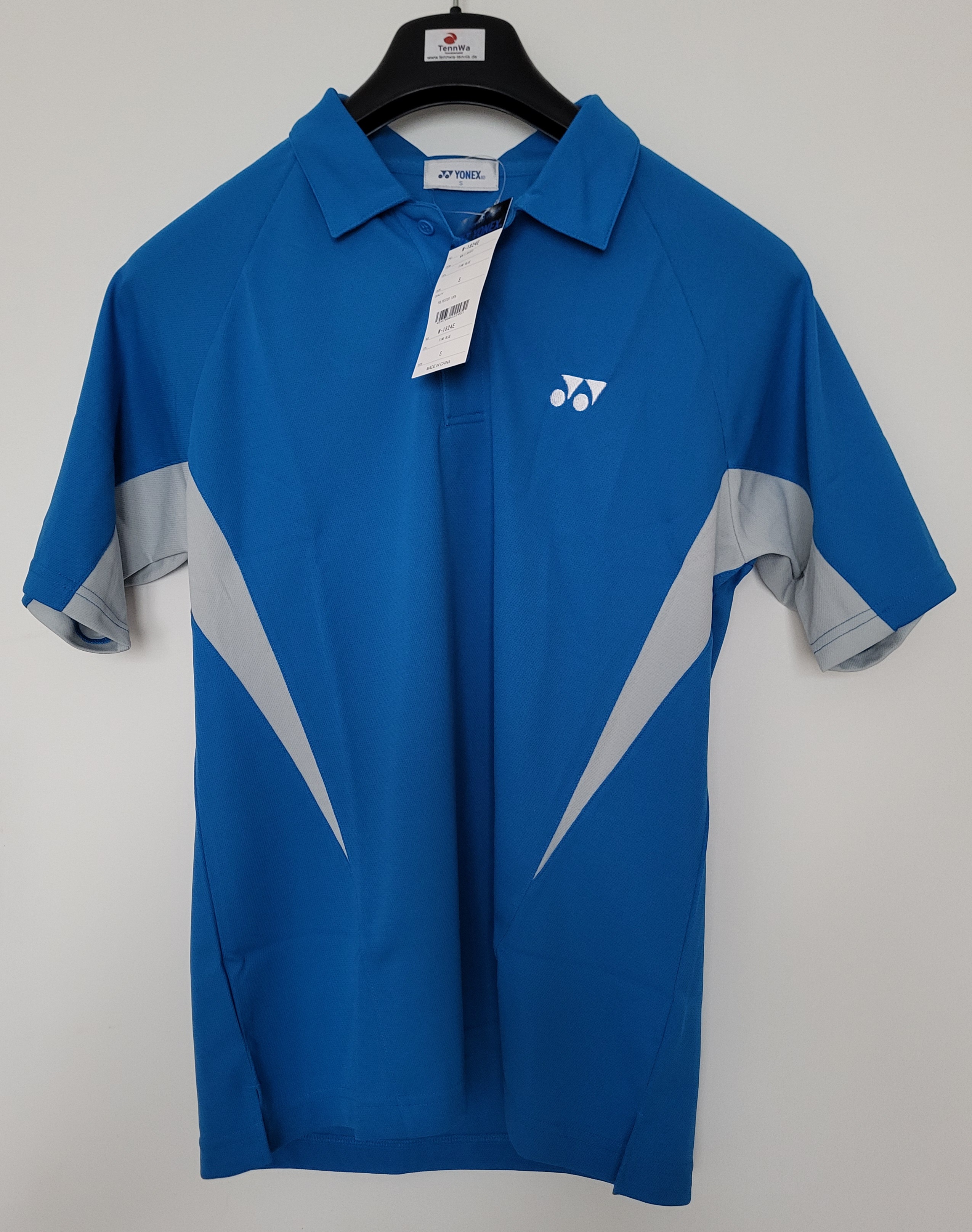 Yonex Herren Polo blau/grau