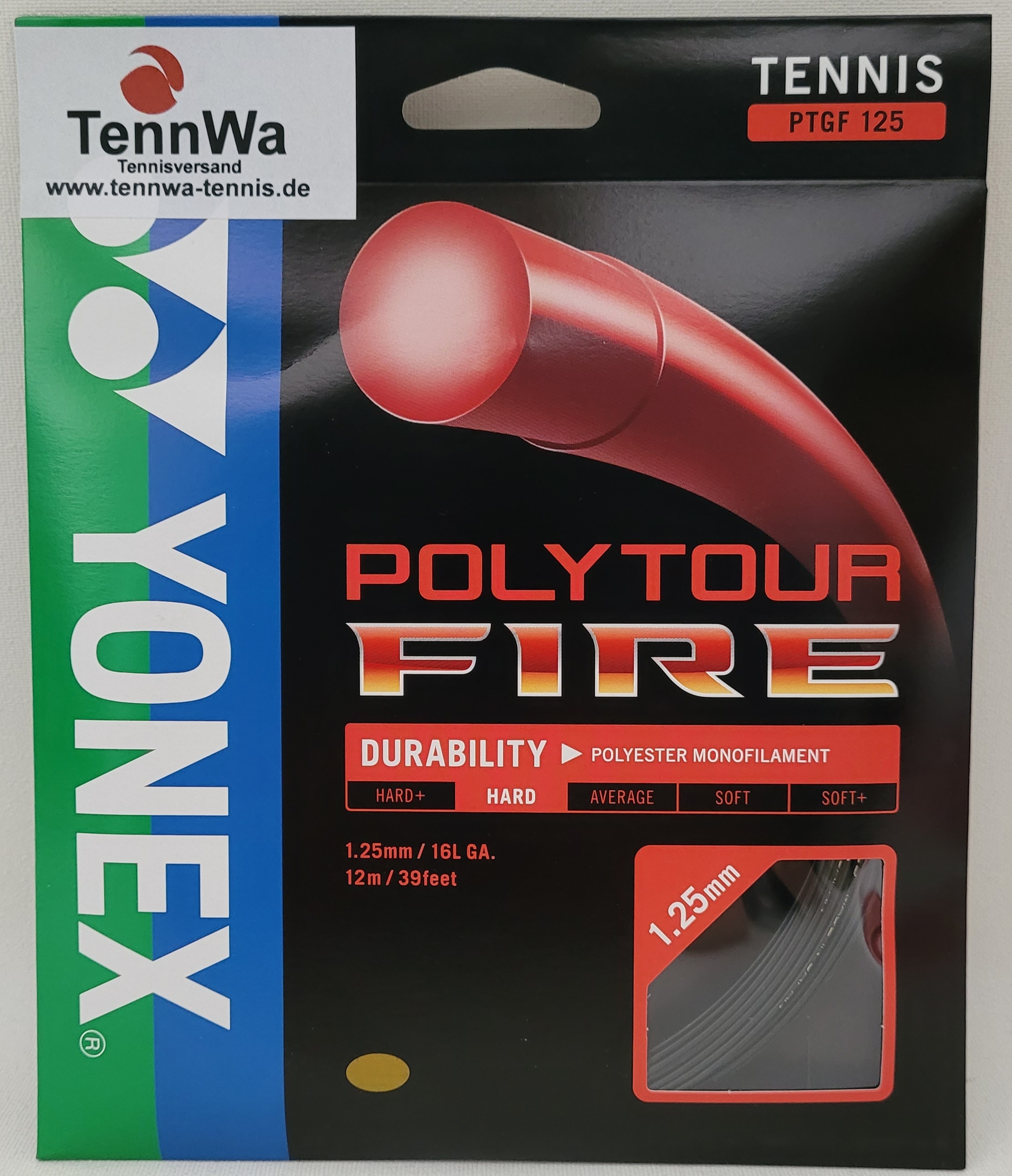 Yonex Poly Tour Fire, schwarz, 12m