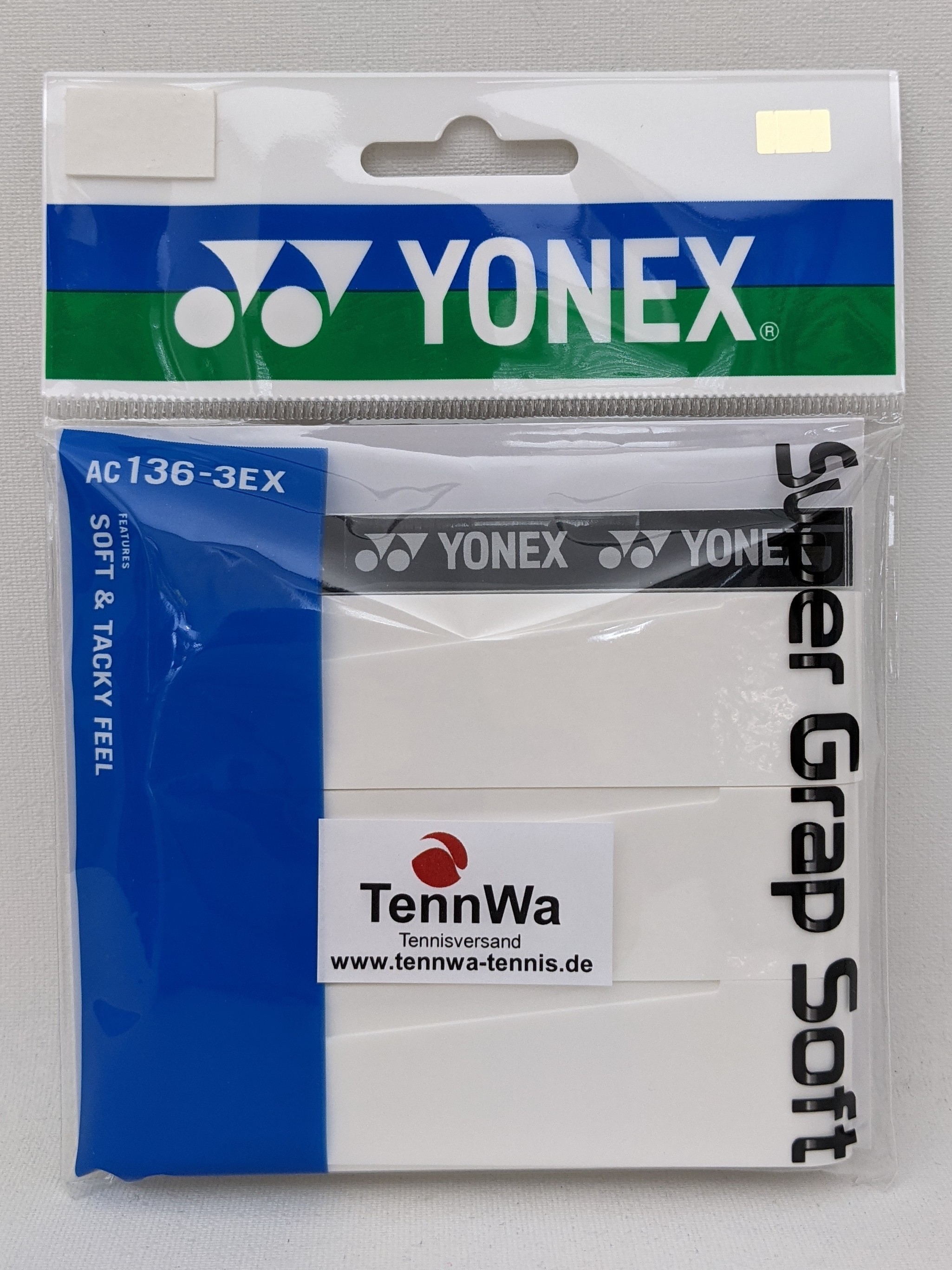 Yonex Super Grap SOFT weiß, 3er