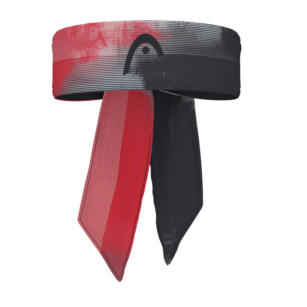Head Bandana schwarz/rot - Stirnband