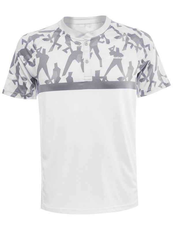Babolat Compete Polo Herren weiß/grau