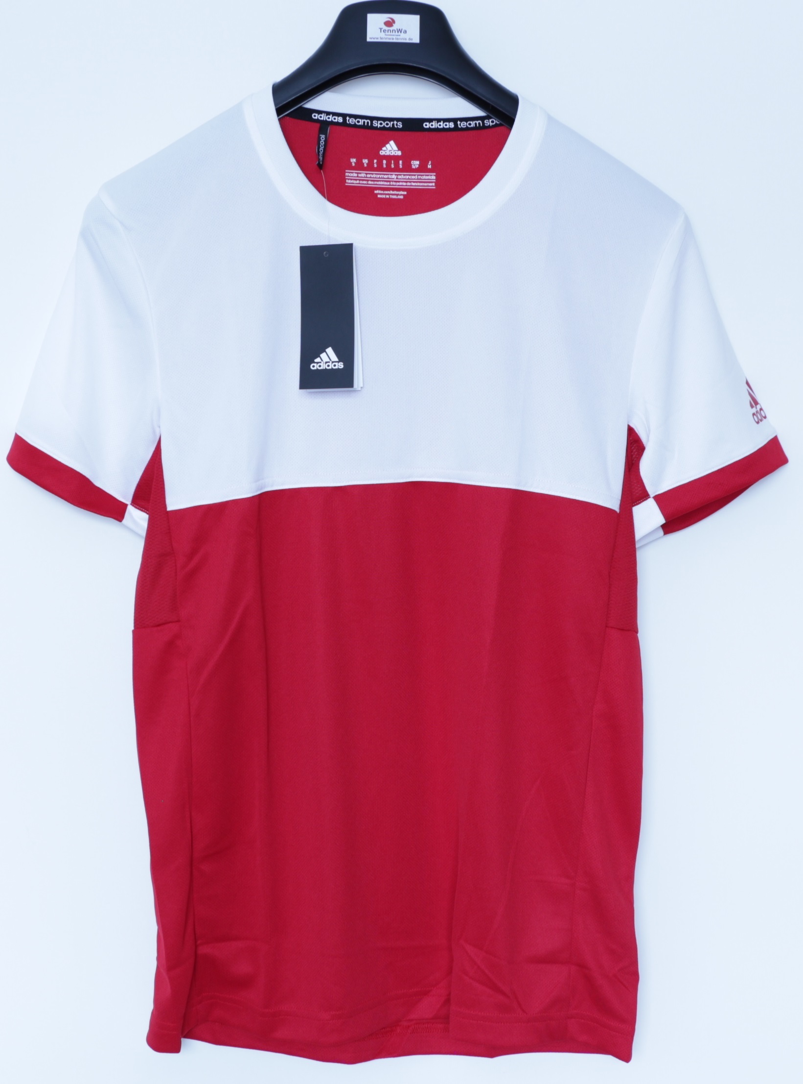 Adidas T16 T-Shirt Herren weiß/rot