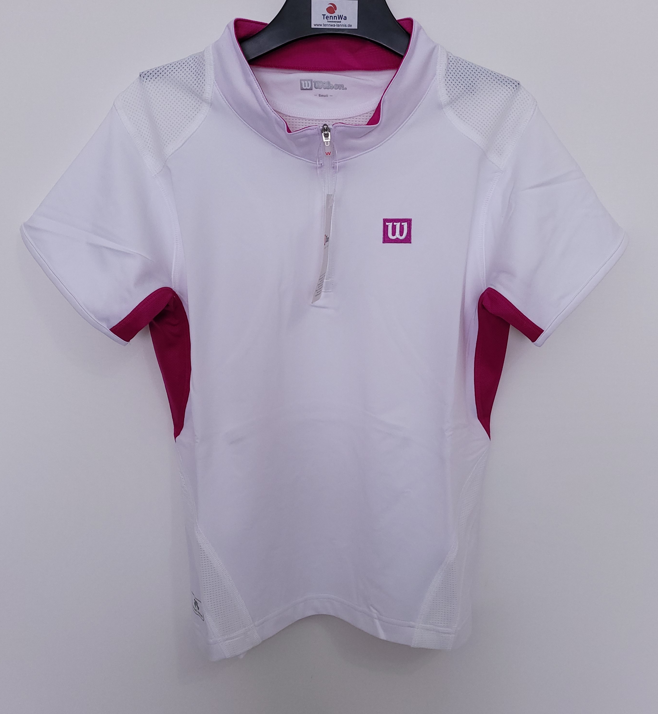 Wilson X Line Half Zip Shirt, weiß/magenta