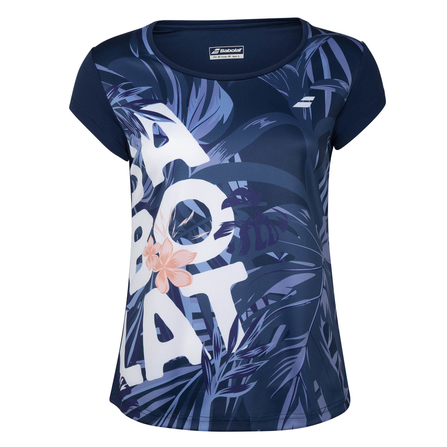 Babolat Damen Exercise Graphic Tee blau