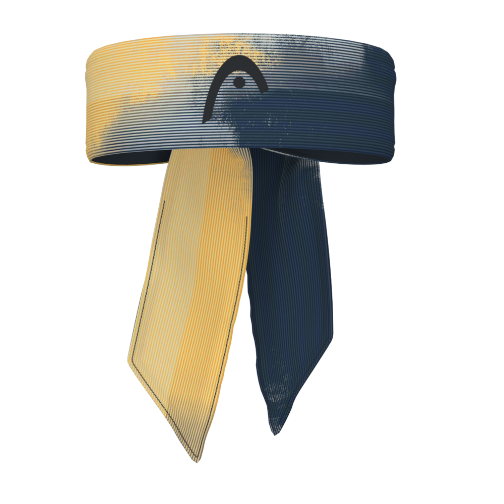 Head Bandana navy/gelb - Stirnband