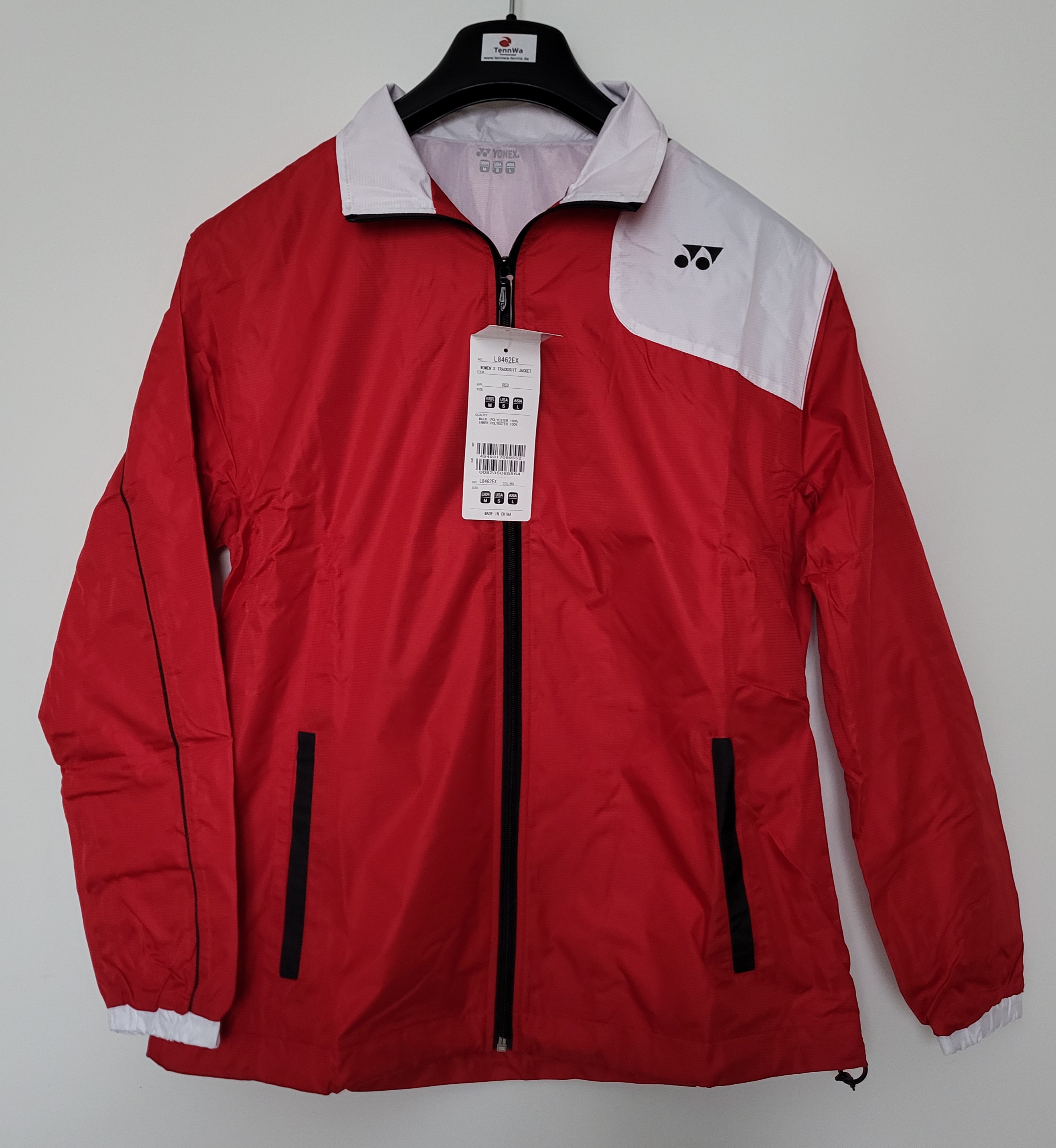 Yonex Damen Trainingsjacke rot/weiß