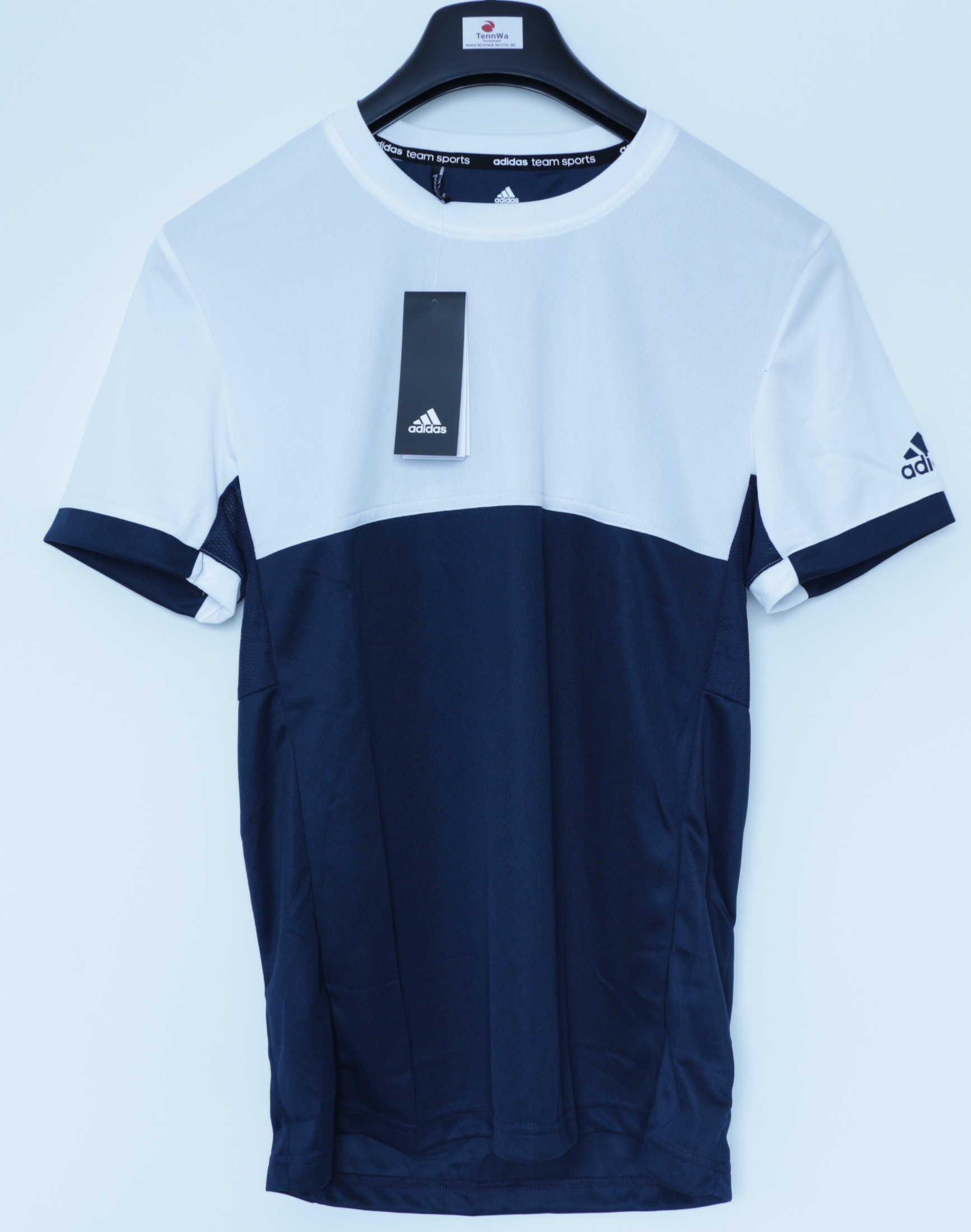 Adidas T16 T-Shirt Herren weiß/blau