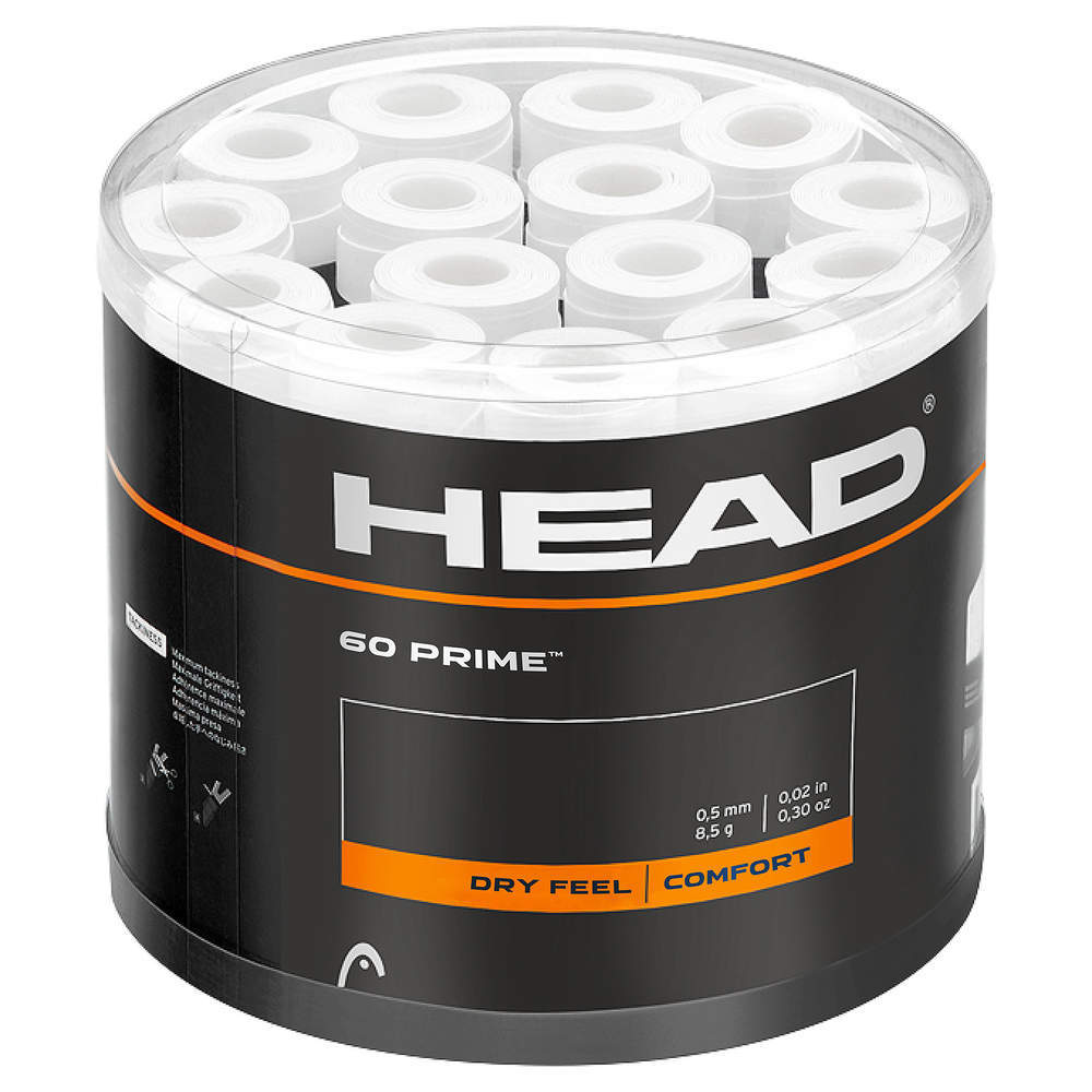 Head Prime Overgrip weiß, 60er Pack