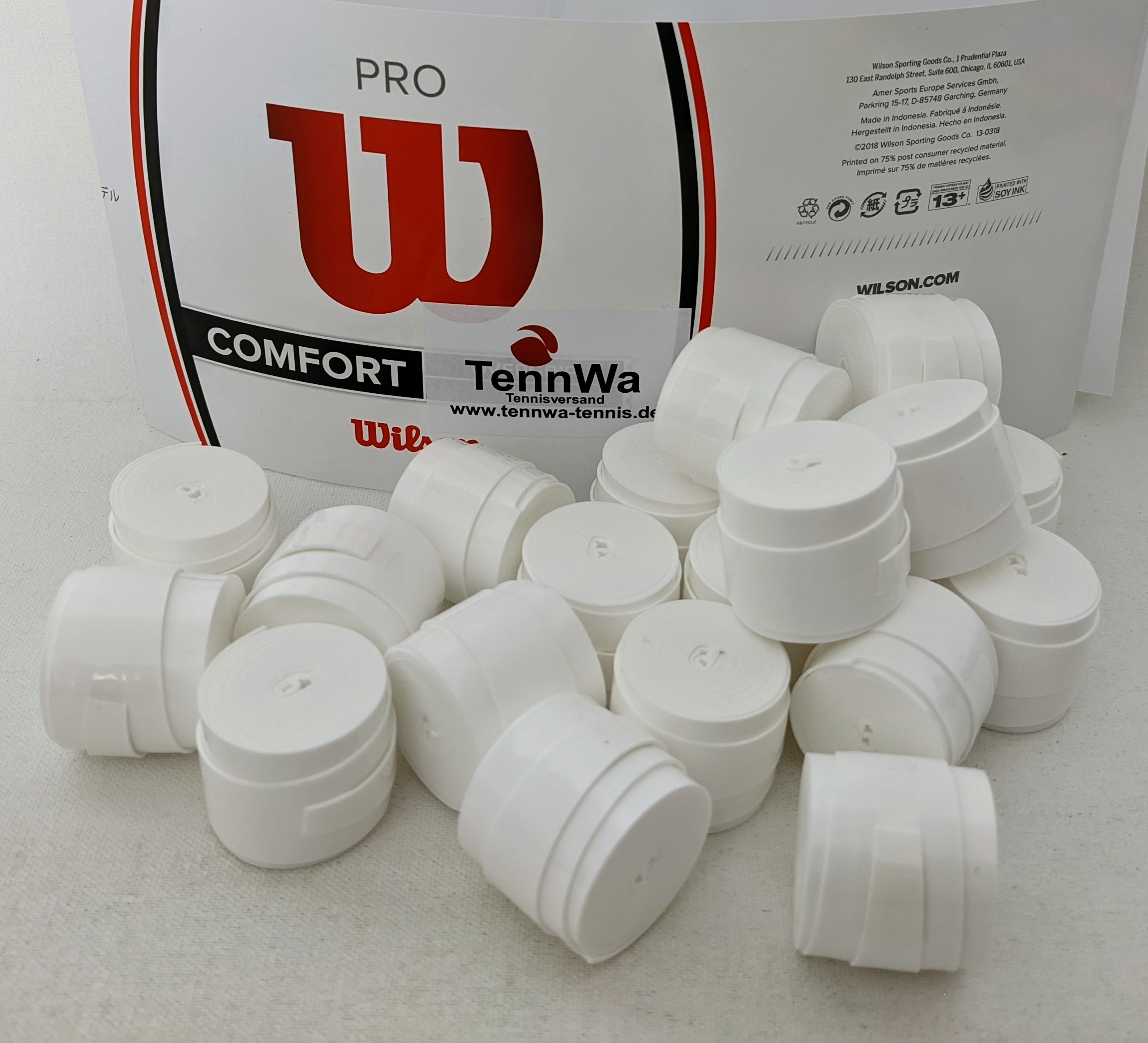 Wilson Pro Overgrip 20er, weiß