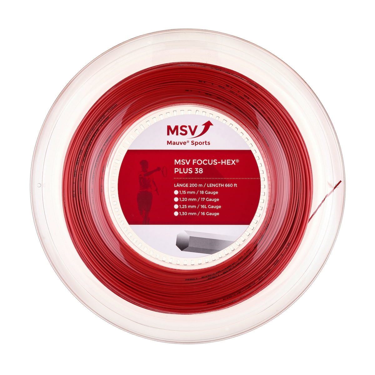 Mauve MSV Focus-Hex Plus 38 rot, 200m