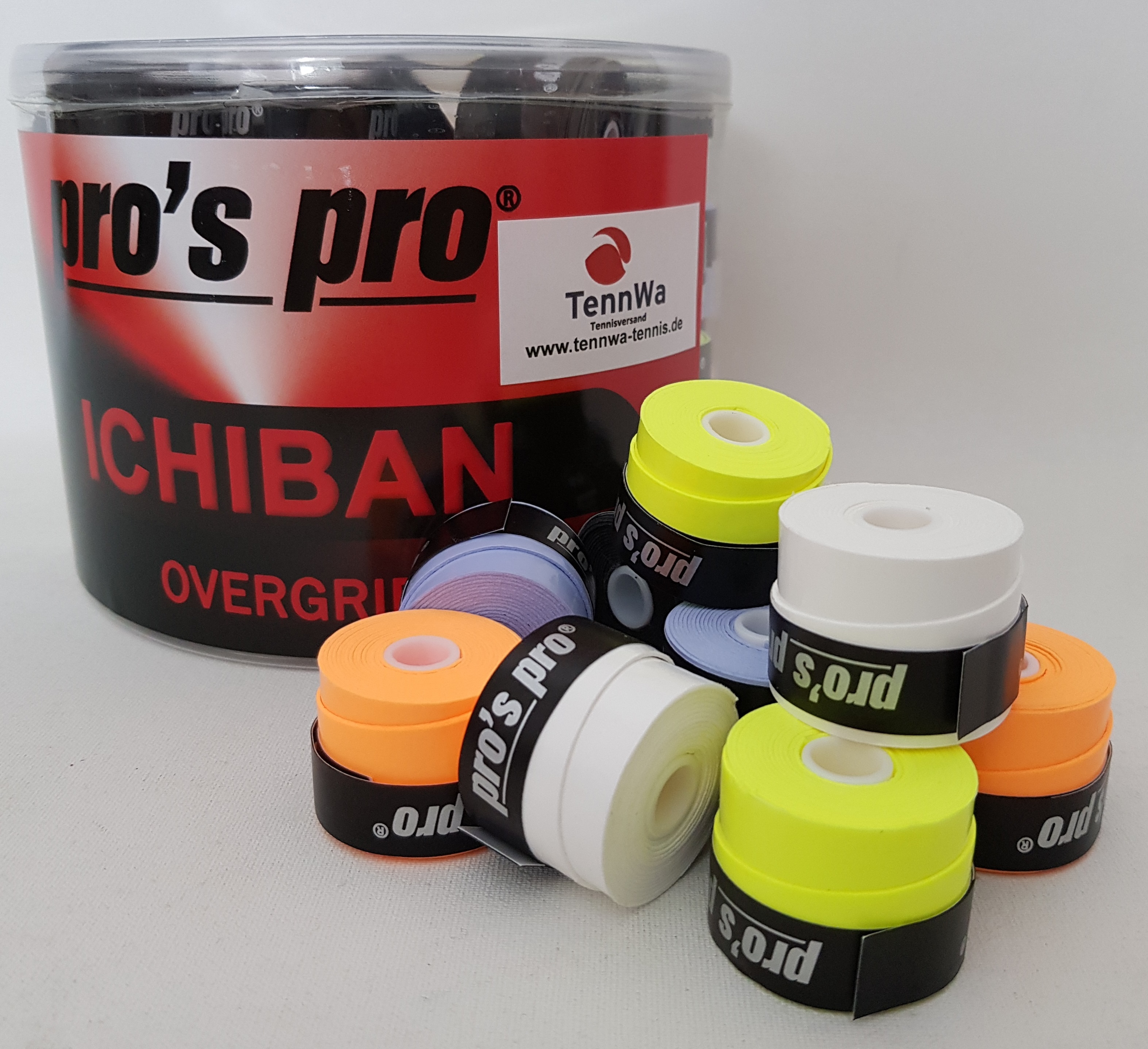 Pros Pro Ichiban Grip, bunt, 10er Pack