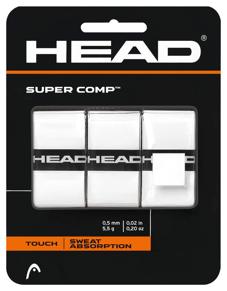 Head Super Comp weiß, 3er Pack
